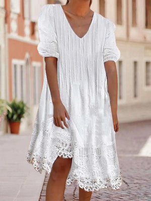 White Dresses Midi