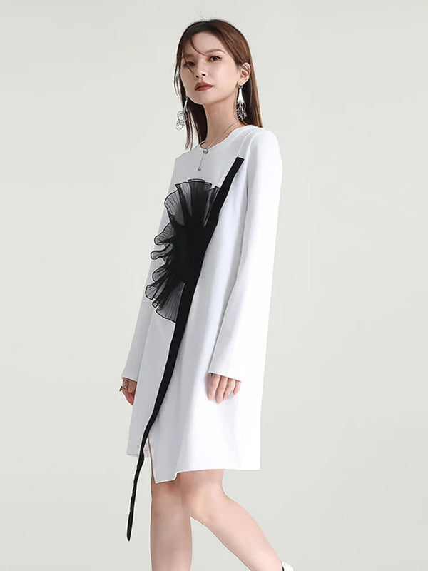 White Formal Midi Dress