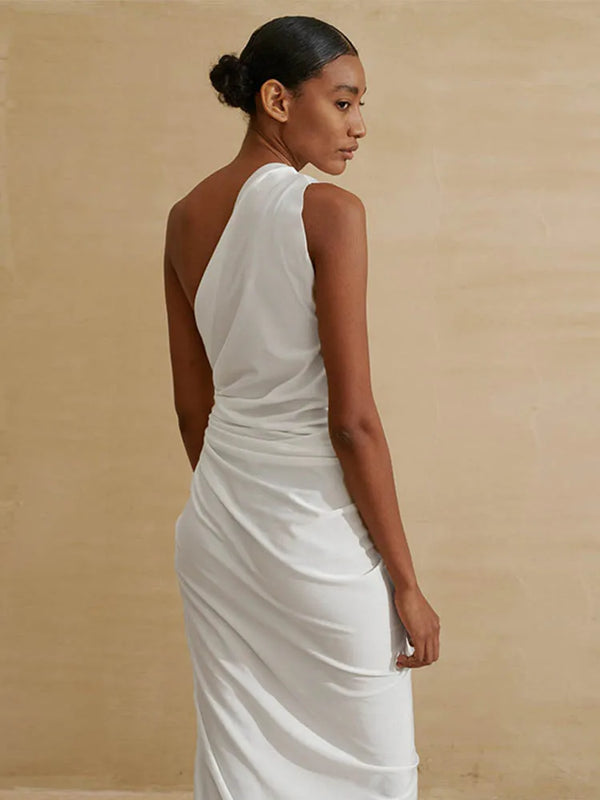 White Midi Beach Dress
