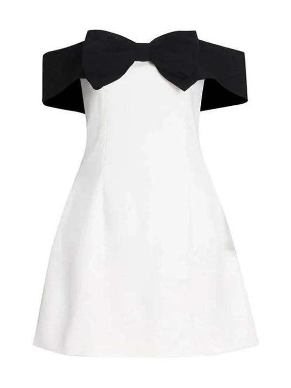White Midi Dress Off Shoulder