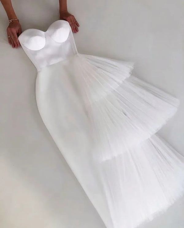 White Midi Dress Wedding