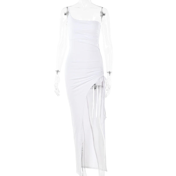 White Smock Midi Dress