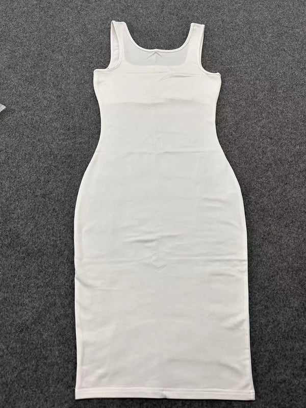 White Tank Midi Dress