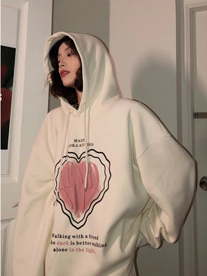 White Y2K Fashion hoodie