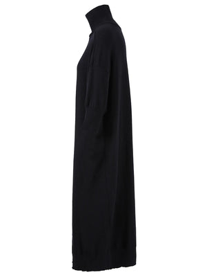 Womens Black Long Sleeve Dress