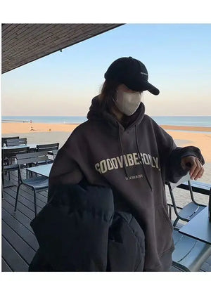 Women's Cropped Y2K Grey hoodie