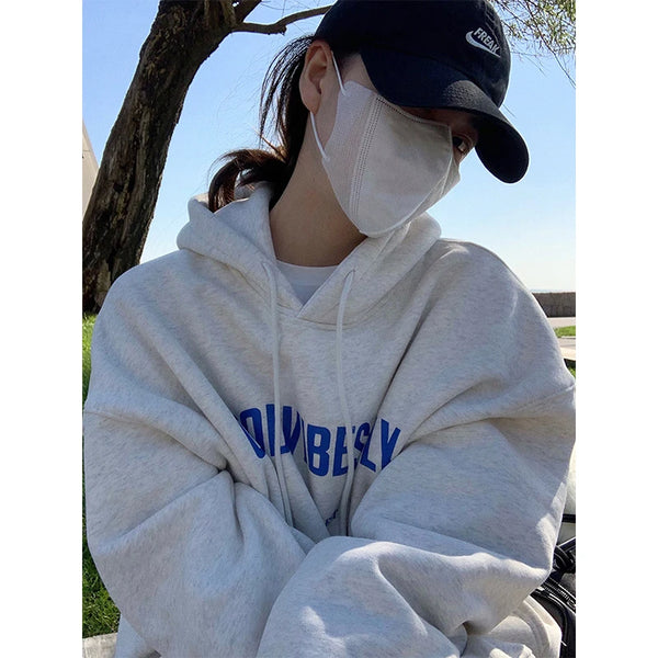 Women's Cropped Y2K Grey hoodie