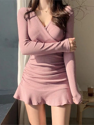 Womens Pink Mini Dress
