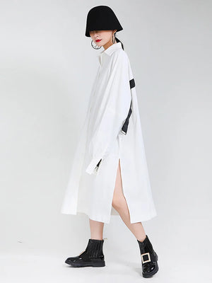 Womens White Midi Dress