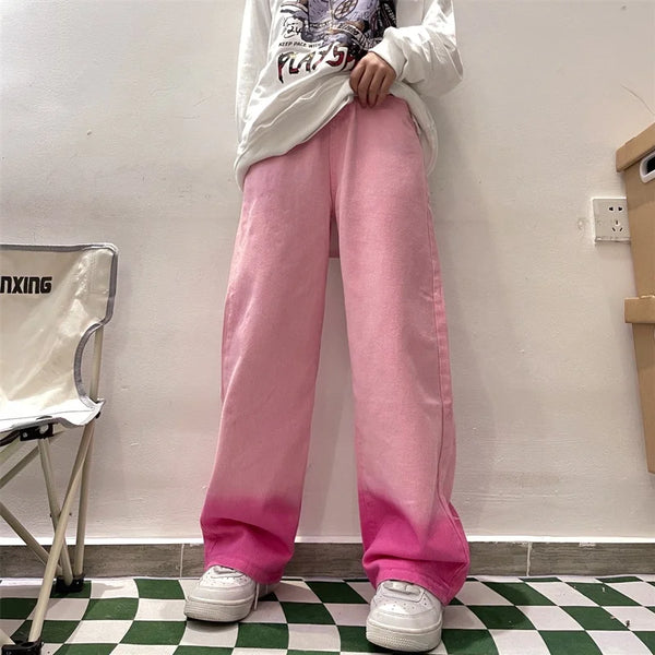 Y2K Pink Jeans for Women